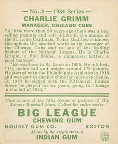 Charlie Grimm back