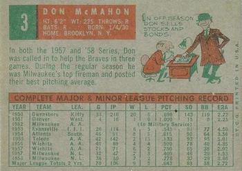 Don McMahon back