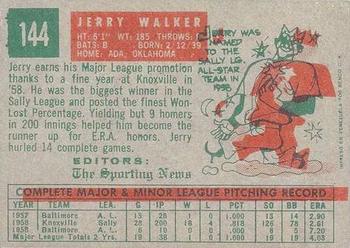Jerry Walker back