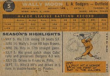 Wally Moon back