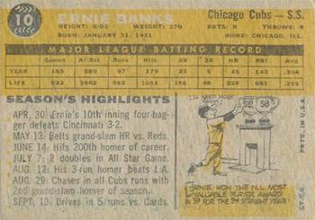 Ernie Banks back