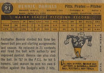 Bennie Daniels back