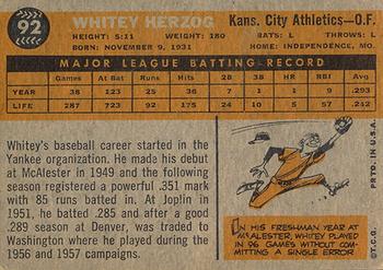 Whitey Herzog back