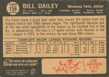 Bill Dailey back