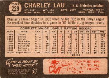 Charley Lau back
