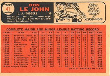 Don Le John back