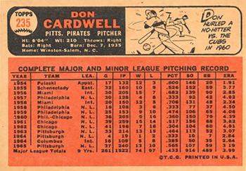 Don Cardwell back