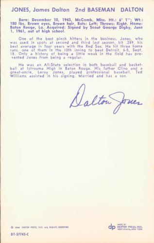Dalton Jones back