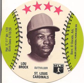 Lou Brock #NNO