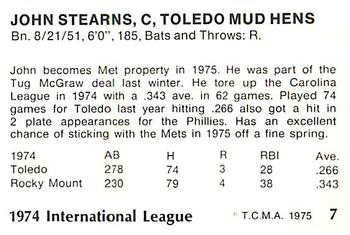 John Stearns back