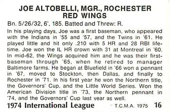 Joe Altobelli back