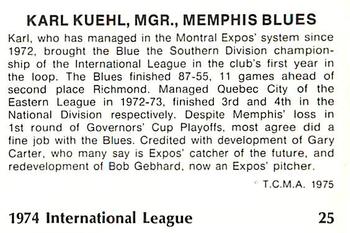 Karl Kuehl back