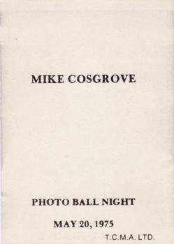 Mike Cosgrove back