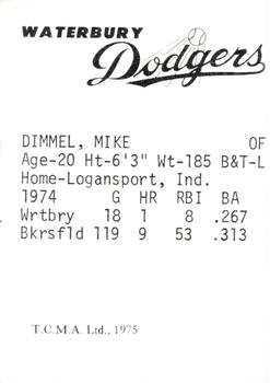Mike Dimmel back