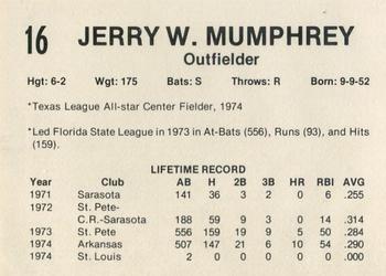Jerry Mumphrey back