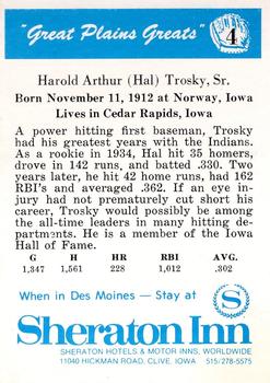 Hal Trosky back