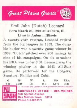 Dutch Leonard back