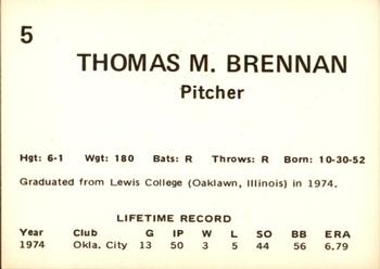 Tom Brennan back