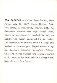 Tom Badcock back