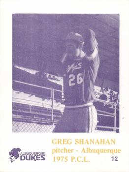 Greg Shanahan #12