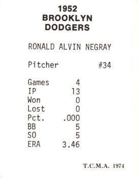 Ron Negray back