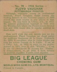 Floyd Vaughan back