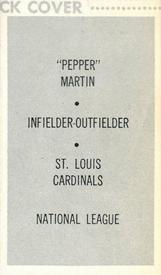 Pepper Martin back