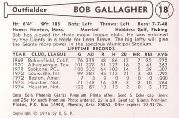 Bob Gallagher back