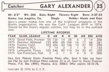 Gary Alexander back