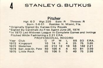 Stan Butkus back