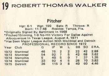 Tom Walker back