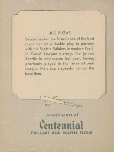 Joe Buzas back