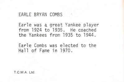 Earle Combs back