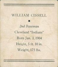 William Cissell back