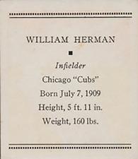 William Herman back