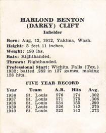 Harlond Clift back