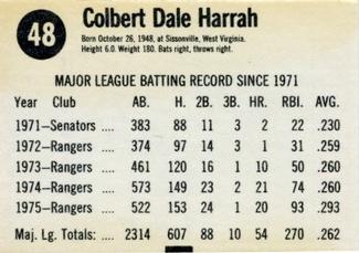 Toby Harrah back