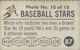 Warren Spahn back