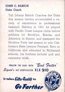 John C. Babich back