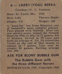 Larry "Yogi" Berra back