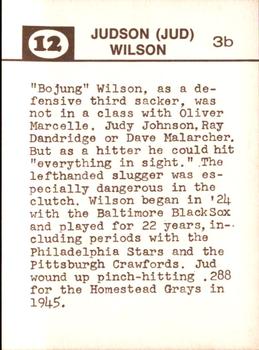 Jud Wilson back