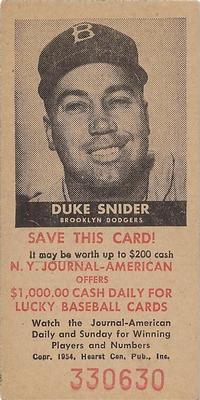 Duke Snider #NNO