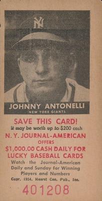 Johnny Antonelli #NNO