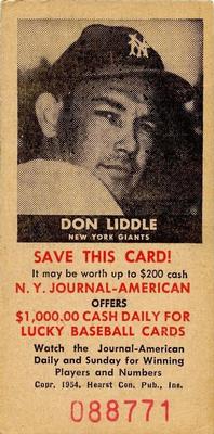 Don Liddle #NNO