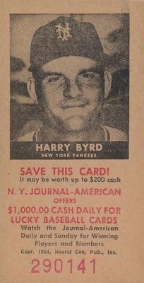 Harry Byrd #NNO
