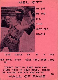 Mel Ott #28