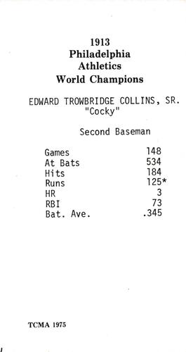 Eddie Collins back