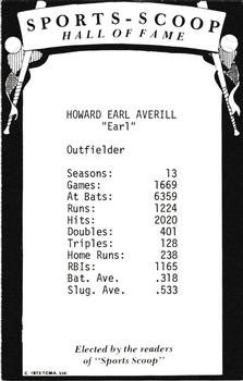 Earl Averill back