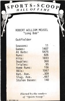 Bob Meusel back