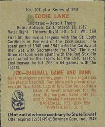 Eddie Lake back